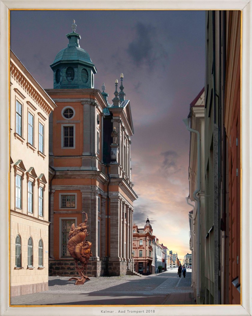 Stadsgezicht Kalmar Zweden